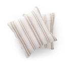 Pack 2 Fundas de Cojín Jacquard Rayas Algodón TENA
